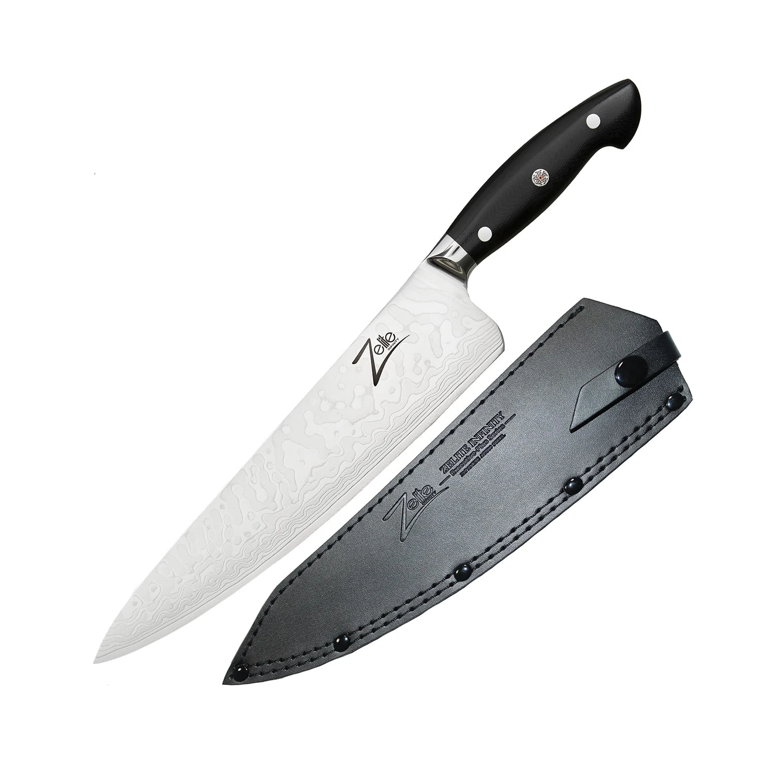 Executive-Plus Serie 10" Kochmesser 61 HRC Damaszenerstahl 3 Executive-Plus Serie 10" Kochmesser 61 HRC Damaszenerstahl
