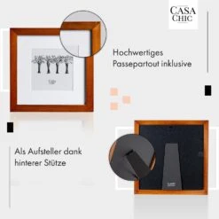 Bristol Bilderrahmen Glasscheibe 20 X 20 Cm Mit Passepartout Echtholz -Haushaltsgerätegeschäft 10039325 de 0004 usp