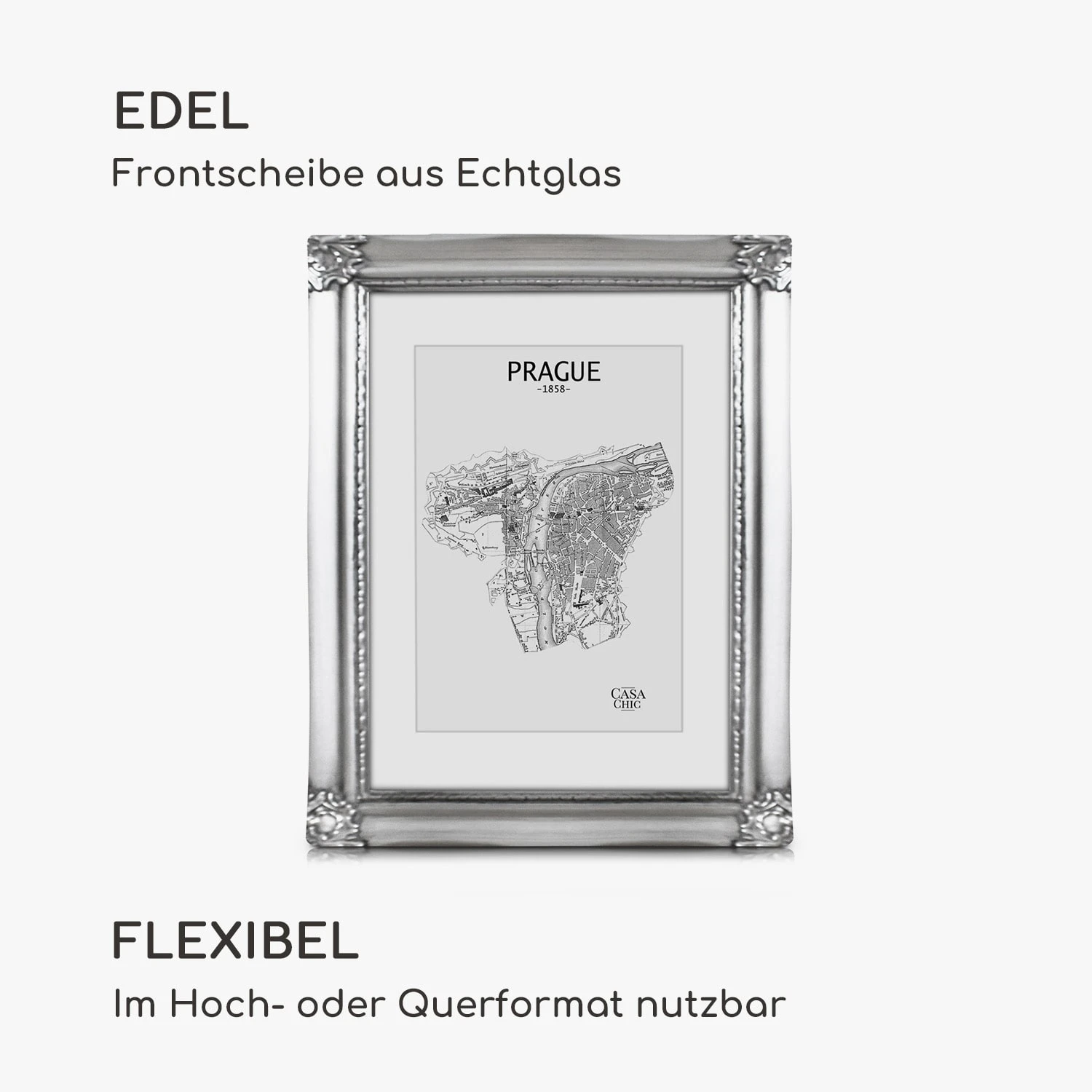 Regent Bilderrahmen Rechteckig 25 X 20 Cm Fotos Passepartout Glas Rokoko 5 Regent Bilderrahmen Rechteckig 25 X 20 Cm Fotos Passepartout Glas Rokoko – Bild 3