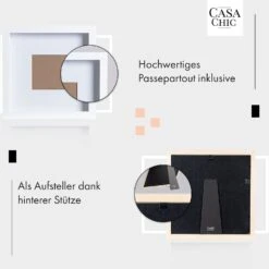 Camden Bilderrahmen 23 X 23 Cm Und 10 X 10 Cm Passepartout Echtholz -Haushaltsgerätegeschäft 10039348 de 0004 usp