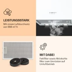 Monumenta Wandabzugshaube Aluminium 559m³/h LED EEK B -Haushaltsgerätegeschäft 10039395 de 0003 logo