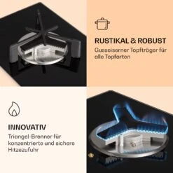 Trifecta 1 Gaskochfeld 1-flammig Starkbrenner Glaskeramik -Haushaltsgerätegeschäft 10039420 de 0004 logo