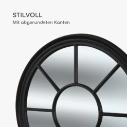 Leeds Wandspiegel Echtholzrahmen Rund Ø 90 Cm -Haushaltsgerätegeschäft 10039470 de 0004 logo