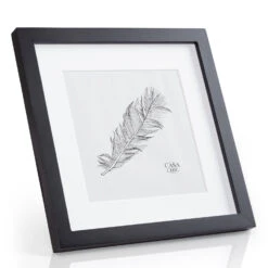 Cannon Bilderrahmen Quadratisch 24,4 X 24,4 Cm Fotos Passepartout Echtholz