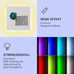 Mojave 500 Smart 2-in-1 Heizgerät Infrarot Konvektor 60x60cm 500W RGB-Licht -Haushaltsgerätegeschäft 10039815 de 0003 logo