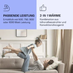 La Palma 750 Smart 2-in-1 Heizgerät Infrarot Konvektor 85x60cm 750W Spiegelfront -Haushaltsgerätegeschäft 10039831 de 0004 logo