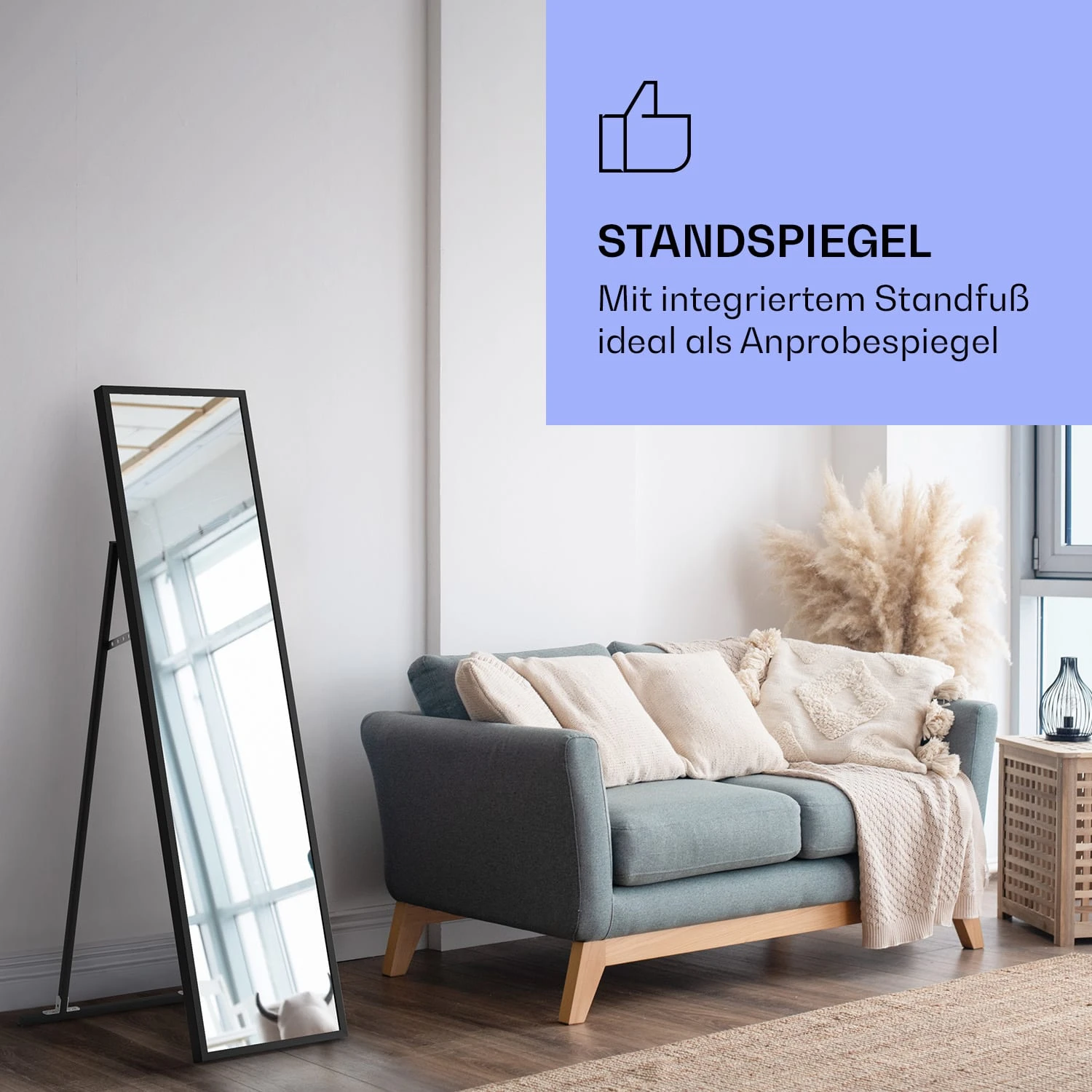 La Palma 900 Smart Infrarotstrahler Konvektor 40x160cm 900W Spiegel Standfuß 4 La Palma 900 Smart Infrarotstrahler Konvektor 40x160cm 900W Spiegel Standfuß – Bild 2