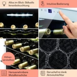 Shiraz 16 Quartz Weinkühlschrank 42l Touch-Bedienfeld 160 W 5-18 °C -Haushaltsgerätegeschäft 10039901 DE 0005 usp