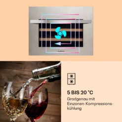 Vinsider 24 Built-In Uno Weinkühlschrank Einbaugerät 1 Zone 24 Flaschen Edelstahl -Haushaltsgerätegeschäft 10039913 de 0003 logo