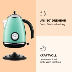 Aquavita Chalet Wasserkocher 1,7 Liter 2200 Watt Temperaturanzeige Edelstahl 12 Aquavita Chalet Wasserkocher 1,7 Liter 2200 Watt Temperaturanzeige Edelstahl -Haushaltsgerätegeschäft 10040040 de 0003 logo