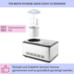 Dolce Bacio Smart Eiscremebereiter Yogurtmaker Kompressor 2 Liter WiFi Touch Edelstahl 14 Dolce Bacio Smart Eiscremebereiter Yogurtmaker Kompressor 2 Liter WiFi Touch Edelstahl -Haushaltsgerätegeschäft 10040048 de 0005 logo