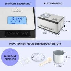 Dolce Bacio Smart Eiscremebereiter Yogurtmaker Kompressor 2 Liter WiFi Touch Edelstahl 15 Dolce Bacio Smart Eiscremebereiter Yogurtmaker Kompressor 2 Liter WiFi Touch Edelstahl -Haushaltsgerätegeschäft 10040048 de 0006 logo