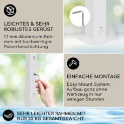 Blumfeldt La Rochelle Gazebo Schrägdach UV 50+ Aluminium Polyester 9 Blumfeldt La Rochelle Gazebo Schrägdach UV 50+ Aluminium Polyester -Haushaltsgerätegeschäft 10040099 de 0003 logo