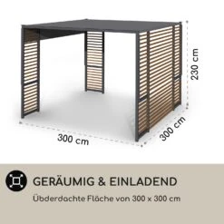 Valence Gazebo 3x3 M UV50+ Wasserabweisend LED-Solar-Beleuchtung Solar-Panel 13 Valence Gazebo 3x3 M UV50+ Wasserabweisend LED-Solar-Beleuchtung Solar-Panel -Haushaltsgerätegeschäft 10040112 de 0006 logo