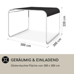 Orleans Gazebo 300 X 220 X 300 Cm Schiebedach UV-Schutz 50+ Leicht -Haushaltsgerätegeschäft 10040119 de 0005 logo