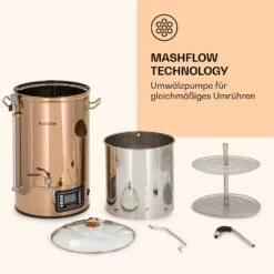 Mundschenk Maischekessel, Bierbrauanlage, 2500 W, 30 L, 9 Programme -Haushaltsgerätegeschäft 10040144 de 0006 logo