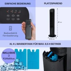 Mistral 5-in-1 Luftkühler Ventilator Ionisator 360 M³/h Fernbedienung -Haushaltsgerätegeschäft 10040151 de 0006 logo