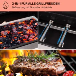 Kingsville 3.1 Kombigrill Gas + Kohle 10,9 KW 3+1 Brenner -Haushaltsgerätegeschäft 10040270 de 0003 usp