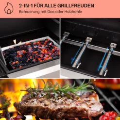 Kingsville 4.1 Kombigrill Gas + Kohle 13,7 KW 4+1 Brenner -Haushaltsgerätegeschäft 10040271 de 0003 usp