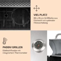 Lucifer 4 Gasgrill 4 X 3,6 KW Brenner 69x45cm Grill Edelstahl Mobil -Haushaltsgerätegeschäft 10040281 de 0004 logo