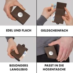 ZNAP Airtag Wallet 12 Karten Münzfach 9x1,8x6 Cm (BxHxT) RFID-Schutz -Haushaltsgerätegeschäft 10040315 de 0005 logo