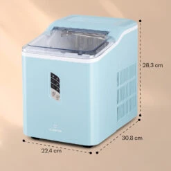 Albaron Eiswürfelmaschine Bullet-Eis 12 Kg / 24 H 1,5 Ltr. Display -Haushaltsgerätegeschäft 10040344 yy 0007 dimensions