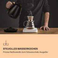 Garcon Wasserkocher 1L 2000W Warmhaltefunktion Schwanenhals Edelstahl -Haushaltsgerätegeschäft 10040347 de 0002 logo