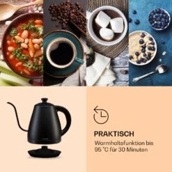 Garcon Wasserkocher 1L 2000W Warmhaltefunktion Schwanenhals Edelstahl -Haushaltsgerätegeschäft 10040347 de 0006 logo