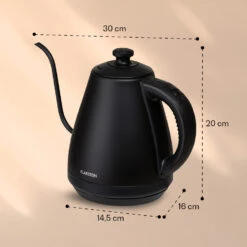 Garcon Wasserkocher 1L 2000W Warmhaltefunktion Schwanenhals Edelstahl -Haushaltsgerätegeschäft 10040347 yy 0007 dimensions