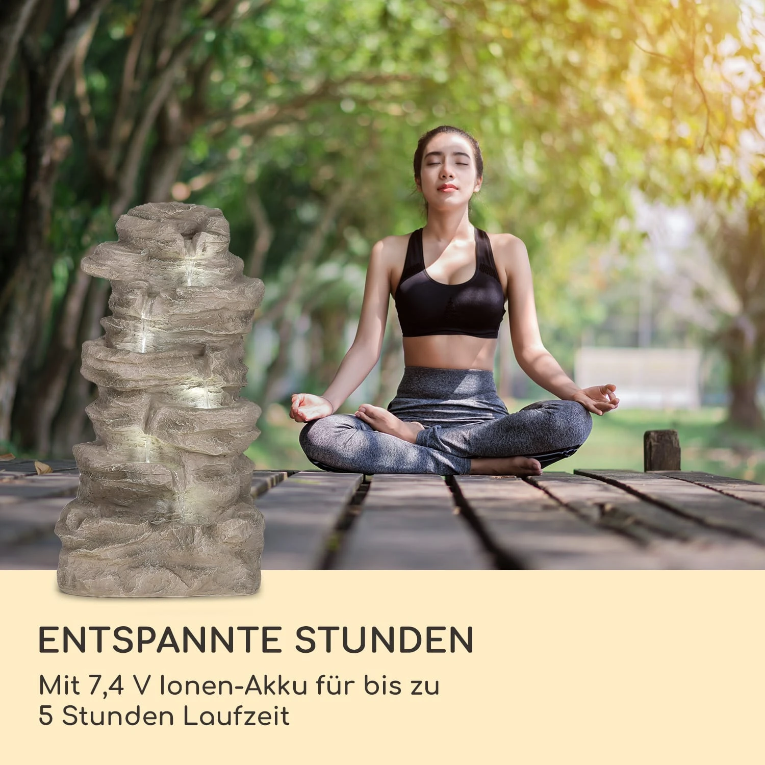 Stonehenge XL Solarbrunnen LED-Beleuchtung Polyresin Li-Ionen-Akku 9 Stonehenge XL Solarbrunnen LED-Beleuchtung Polyresin Li-Ionen-Akku – Bild 7