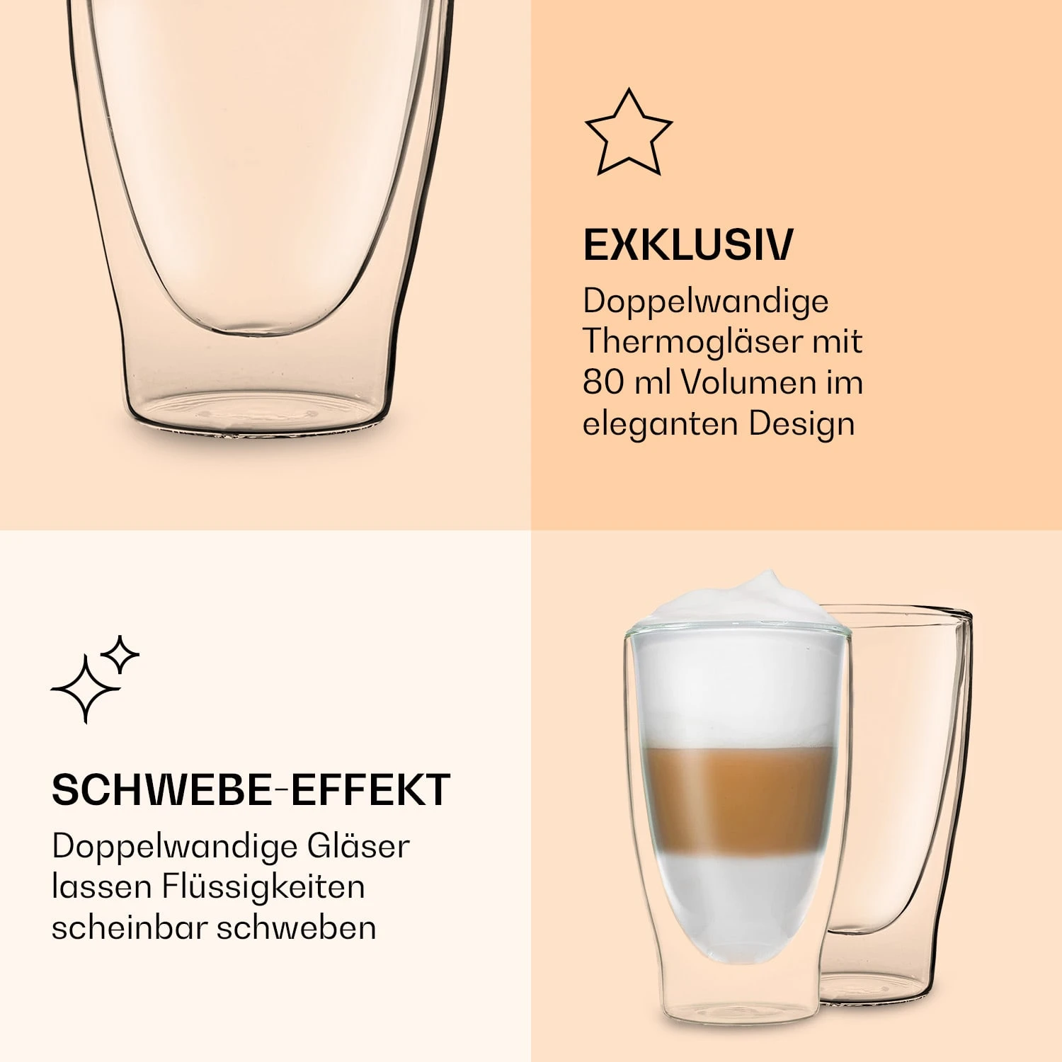 DUOS Doppelwandiges Glas 400 Ml Trinkglas Espresso Borosilikatglas 8 DUOS Doppelwandiges Glas 400 Ml Trinkglas Espresso Borosilikatglas – Bild 6