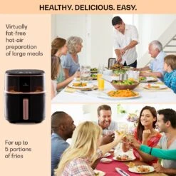 Air Bloom Heißluftfritteuse Dampffunktion 1500W 7,5 Liter 16 Programme -Haushaltsgerätegeschäft 10040495 uk 0006 usp