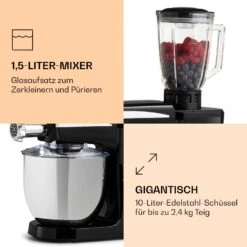 Renata Rossa Küchenmaschine 3-in-1 2000W 2,7PS 5Ltr Edelstahl BPA-frei -Haushaltsgerätegeschäft 10040500 de 0006 logo