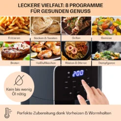 Crisp-Pro Heißluftfritteuse Air Fryer 1400W 3,5 Ltr 8 Programme Timer -Haushaltsgerätegeschäft 10040701 de 0003 logo