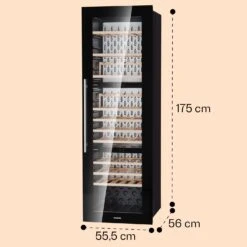 Vinsider 89 Built-In Trio Built-In Weinkühlschrank 5 – 18 °C Touch-Bedienfeld Holzregale -Haushaltsgerätegeschäft 10040720 yy 0008 dimensions