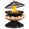 Aguilera Feuerschale Mit Grill Ø 65 Cm Holzlager Stahl -Haushaltsgerätegeschäft 10041128 yy 0001 titel