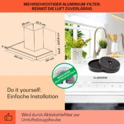 Alinea 60 Dunstabzugshaube 60cm Wandhaube WiFi A++ 500m³/h Touch 15 Alinea 60 Dunstabzugshaube 60cm Wandhaube WiFi A++ 500m³/h Touch -Haushaltsgerätegeschäft 10041173 de 0005 usp
