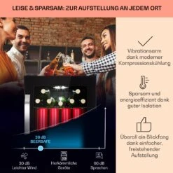 Beersafe 70 Craft Beer Edition Kühlschrank 70 Ltr Glastür Edelstahl -Haushaltsgerätegeschäft 10041182 de 0003 usp