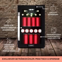 Beersafe 70 Craft Beer Edition Kühlschrank 70 Ltr Glastür Edelstahl -Haushaltsgerätegeschäft 10041182 de 0006 usp