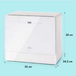 Emerald 5 Slim Geschirrspüler Freistehend 7 Programme Touch-Control -Haushaltsgerätegeschäft 10041185 yy 0007 dimensions