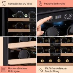 Vinsider 36 Built-In Uno Einbau-Weinkühlschrank 36 Flaschen 92 Ltr Edelstahl -Haushaltsgerätegeschäft 10041287 de 0005 usp