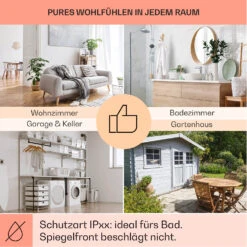 Wonderwall Santorini Smart Infrarot-Heizung 60x60cm 500W Timer IP24 -Haushaltsgerätegeschäft 10041818 de 0005 usp