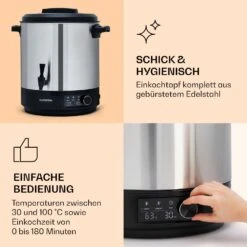 Abbey 25 Einkochautomat Getränkespender 25L 100°C 180min Edelstahl -Haushaltsgerätegeschäft 10041838 de 0004 logo