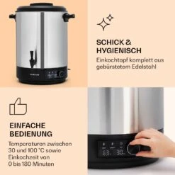 Abbey 40 Einkochautomat Getränkespender 40L 100°C 180min Edelstahl -Haushaltsgerätegeschäft 10041839 de 0004 logo