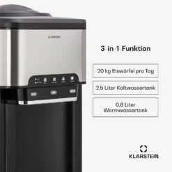 Aqueous Eiswürfelmaschine 3-in-1: Eiswürfel, Wasserspender: Heiß & Kalt 20 Kg/24h 9 Aqueous Eiswürfelmaschine 3-in-1: Eiswürfel, Wasserspender: Heiß & Kalt 20 Kg/24h -Haushaltsgerätegeschäft 10041845 de 0002 usp