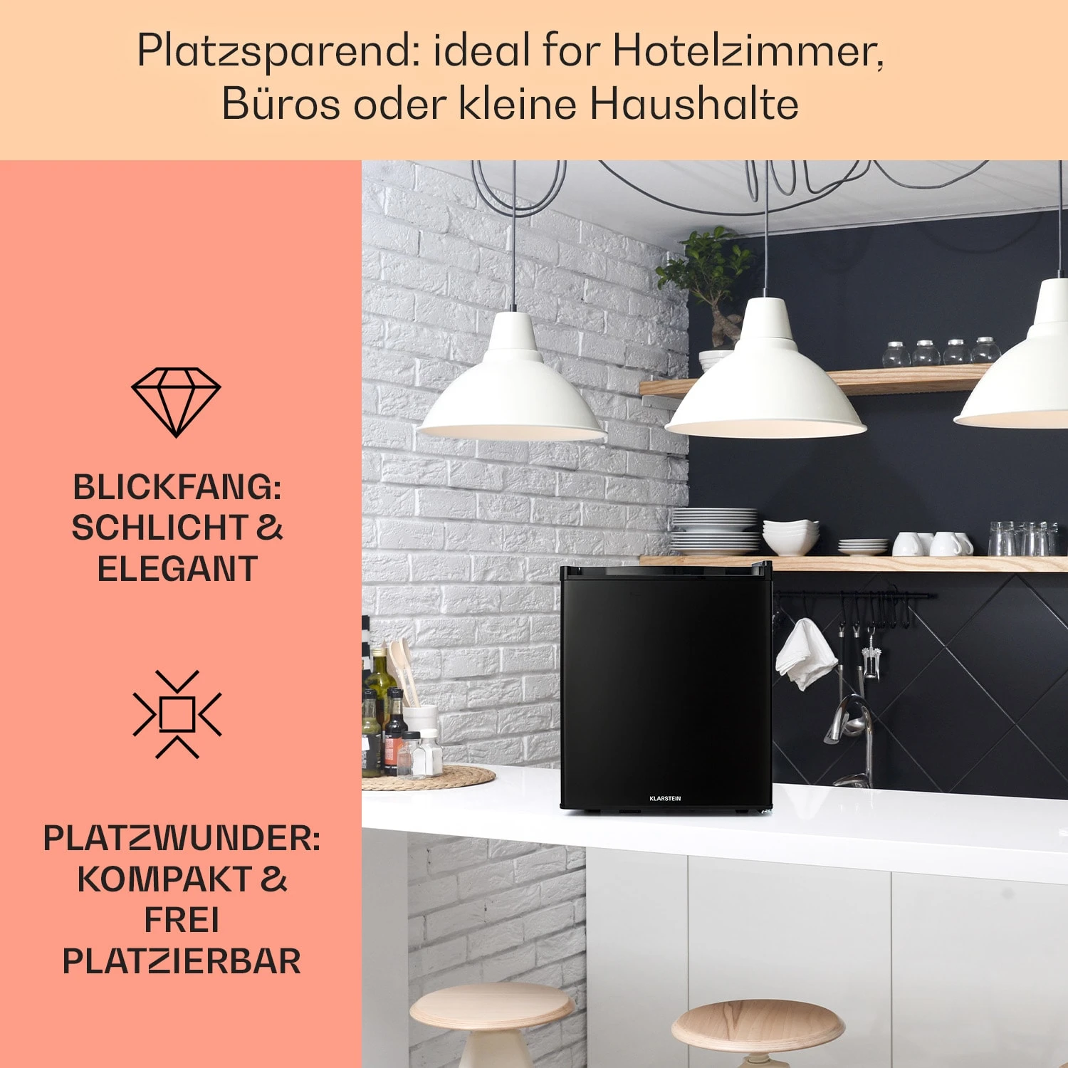 Happy Hour 38 Mini-Kühlschrank Minibar Getränkekühlschrank 38 L 26 DB 5 Happy Hour 38 Mini-Kühlschrank Minibar Getränkekühlschrank 38 L 26 DB – Bild 3