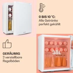 Happy Hour 38 Mini-Kühlschrank Minibar 38 Liter 26 DB 13 Happy Hour 38 Mini-Kühlschrank Minibar 38 Liter 26 DB -Haushaltsgerätegeschäft 10045047 de 0004 usp