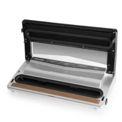 Tastemaker Sous Vide Garer Mit Foodlocker Slim Vakuumierer Und Vakuumierfolien-Rolle Komplett-Set -Haushaltsgerätegeschäft 60001816 yy 0008 detail Klarstein FoodLocker Slim Vakuumierer 130W silber reedit