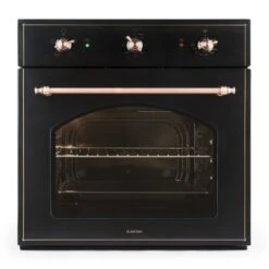 Vilhelmine Und Lumio Primo Set Backofen Dunstabzugshaube Schwarz -Haushaltsgerätegeschäft 60001856 yy 0004 front Klarstein Vilhelmine Backofen Einbau 55l