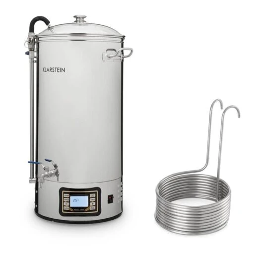Mundschenk XXL + Eintauchkühler Bierbrauanlage 3000W 50l 304 Edelstahl 4 Mundschenk XXL + Eintauchkühler Bierbrauanlage 3000W 50l 304 Edelstahl -Haushaltsgerätegeschäft 60002276 yy 0001 front Klarstein Mundschenk XXL Eintauchkuehler Set